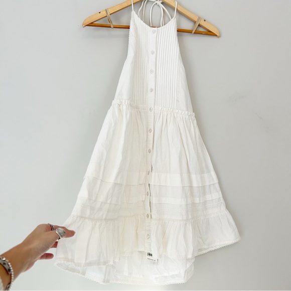 Free People Desert Days mini halter dress white NWT - Picture 2 of 16